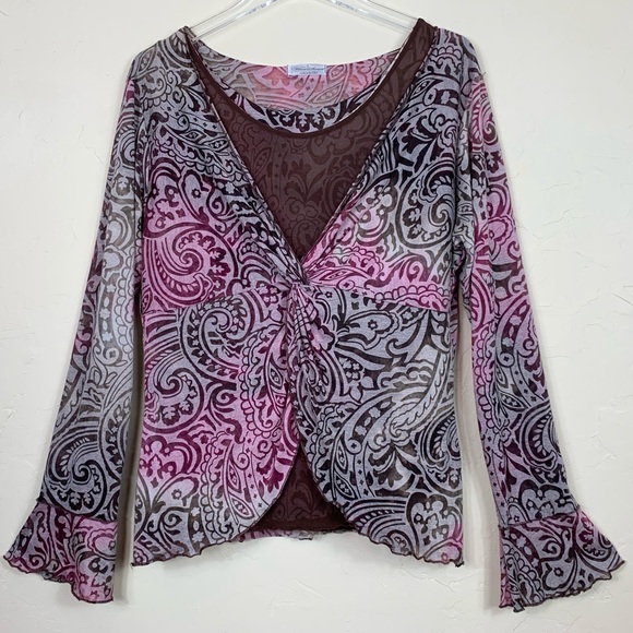 VINE STREET 5-in-1 Boho Chic Boutique Burnout L - Picture 3 of 8